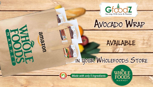 Avocado Wraps in Wholefoods Store