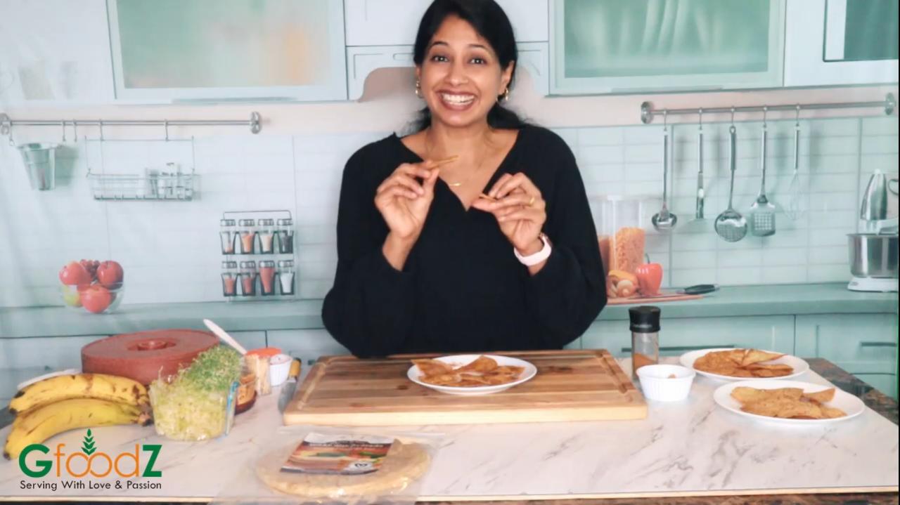 Sweet-Chips with avocado wrap