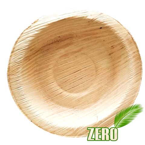 Zero - 4' Inch  round palm bowl- 1 PACKET (25 bowls)