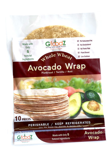 Avocado Wrap - Pack of  6 packets  (1 Packet includes 10 pcs)