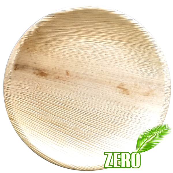 Zero - 9' Inch  round palm plates- 1 PACKET (25 plates)