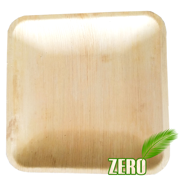 Zero - 8' Inch  square palm plates- 1 PACKET (25 plates)